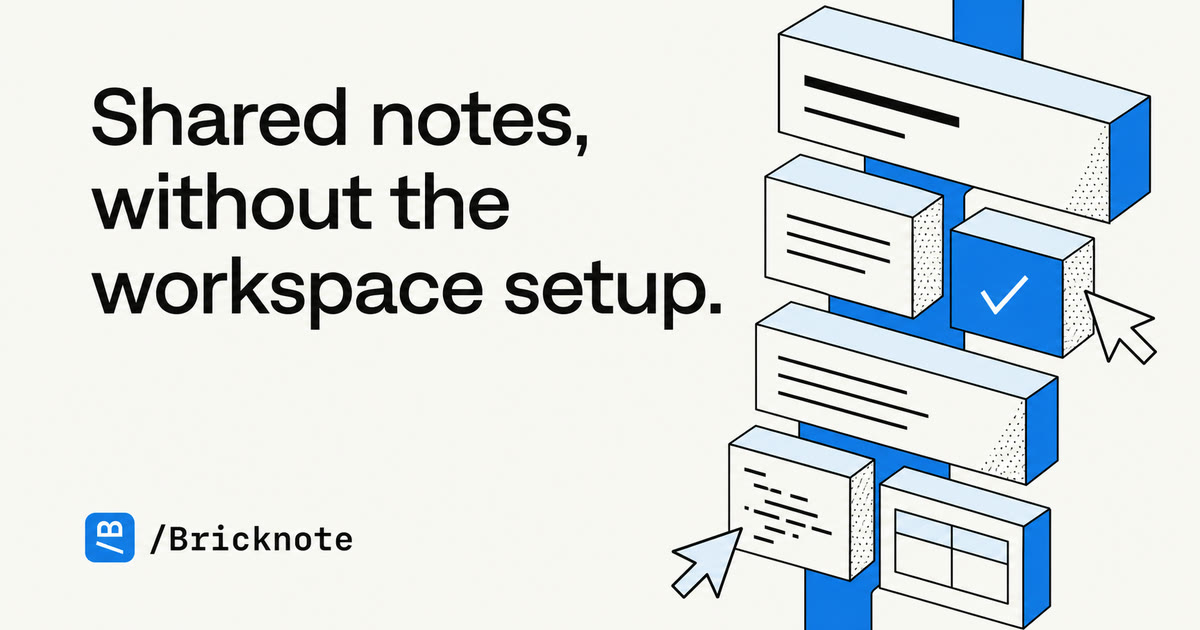 Bricknote - A Notes App for indie makers, content creators, and small teams logo